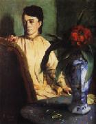 Edgar Degas Woman with Porcelain Vase oil painting picture wholesale